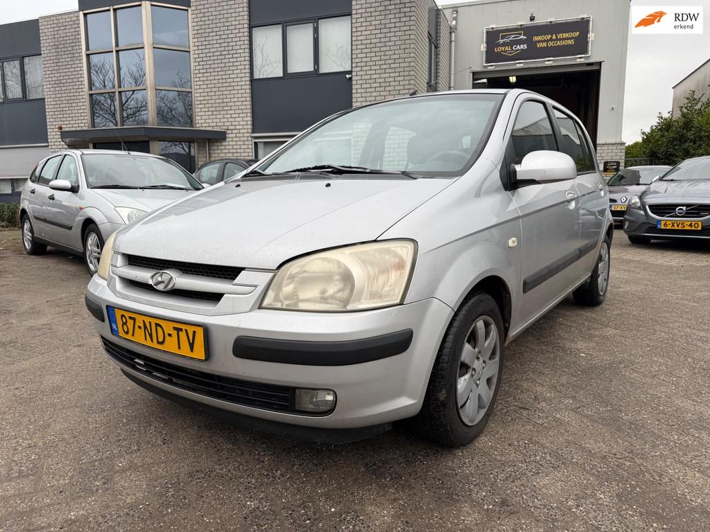 Hyundai Getz 1.3i GLS Automaat Airco Geen Apk!, Zwart, 4 cilinders, 82 pk, Origineel Nederlands