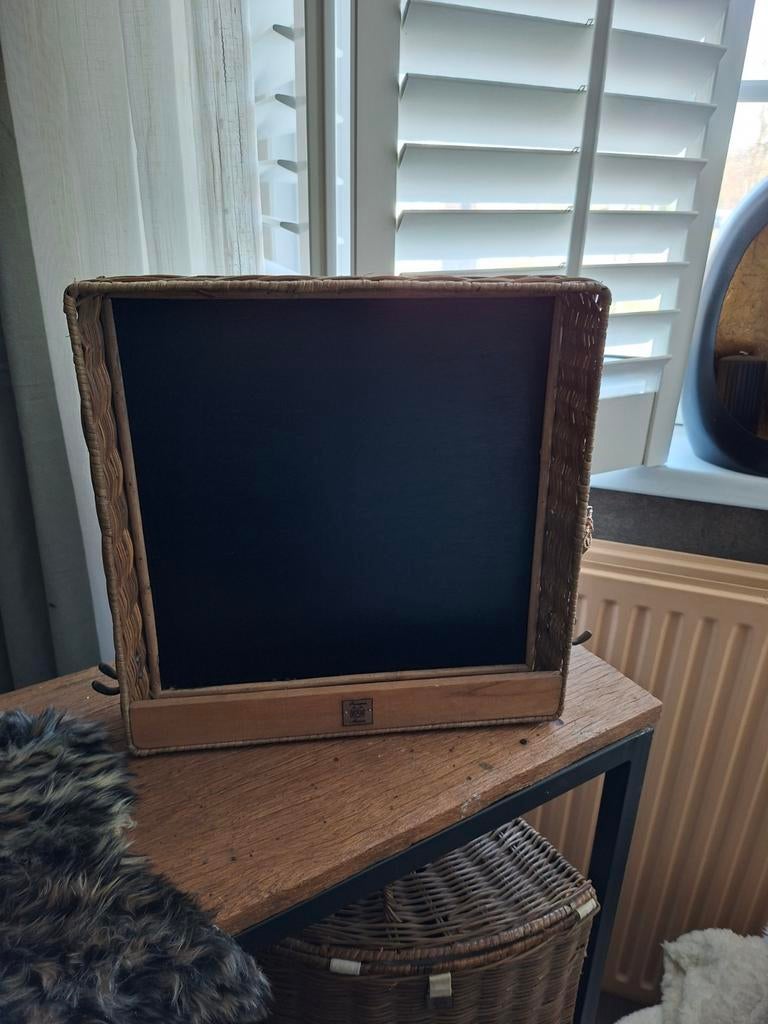 Riviera Maison wandrek met krijtbord, Ophalen, Natuurlijk materiaal, Bruin, Landelijk