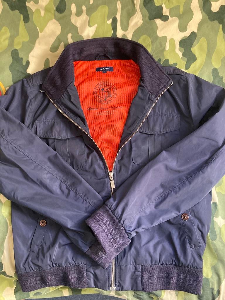 Mooie jas van GANT, maat L, Ophalen of Verzenden, Zo goed als nieuw, Maat 52/54 (L), Blauw