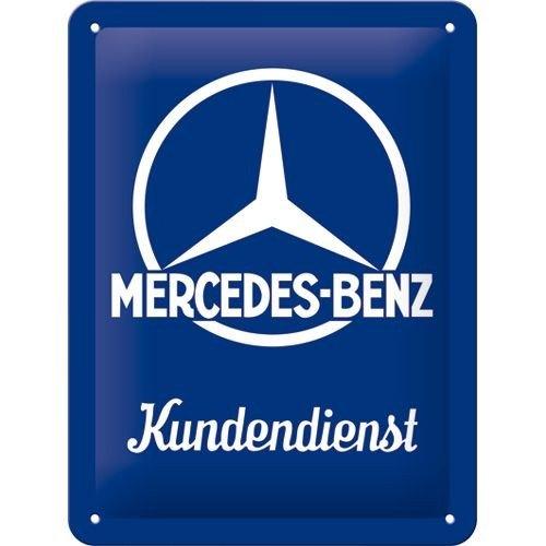 Mercedes Benz kundendienst relief reclamebord van metaal