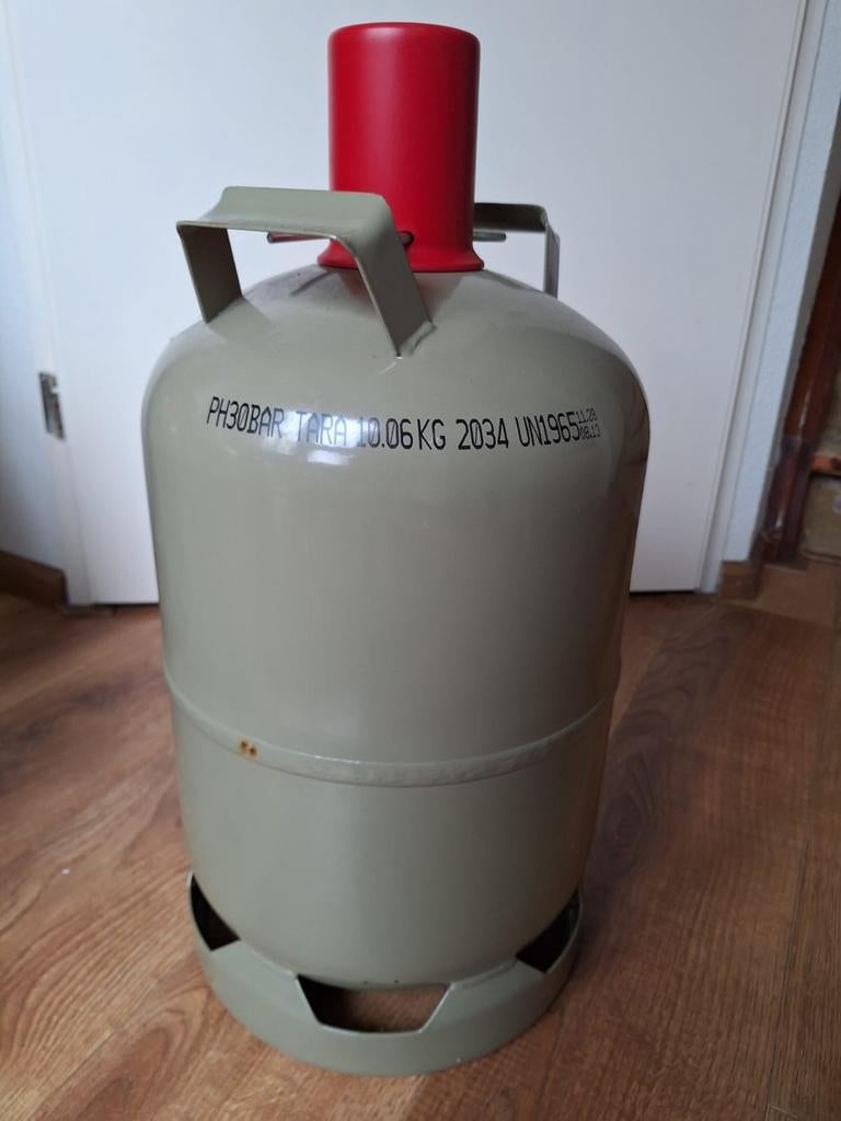 Gasfles hervulbaar tot 2034 11kg vol, Caravans en Kamperen, Ophalen