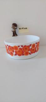 Grote Vintage Arcopal Lotus schaal oranje 21 cm jaren 70, Eu, Gebruikt, Eu, Ophalen of Verzenden
