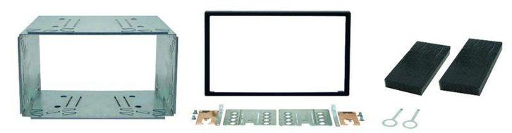 Inbouwframe universeel 2-DIN Alpine/Clarion/JVC/Kenwood/Pion, Auto diversen, Autoradio's, Nieuw, Ophalen of Verzenden
