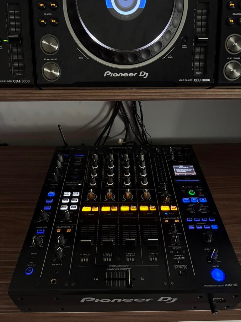 Pioneer DJM-A9 + THON flightcase, Ophalen, Zo goed als nieuw, Dj-set, Pioneer