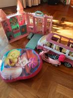 Barbie Kasteel, Camper, Scooter & Ariel Kussen, Ophalen, Gebruikt, Meisje