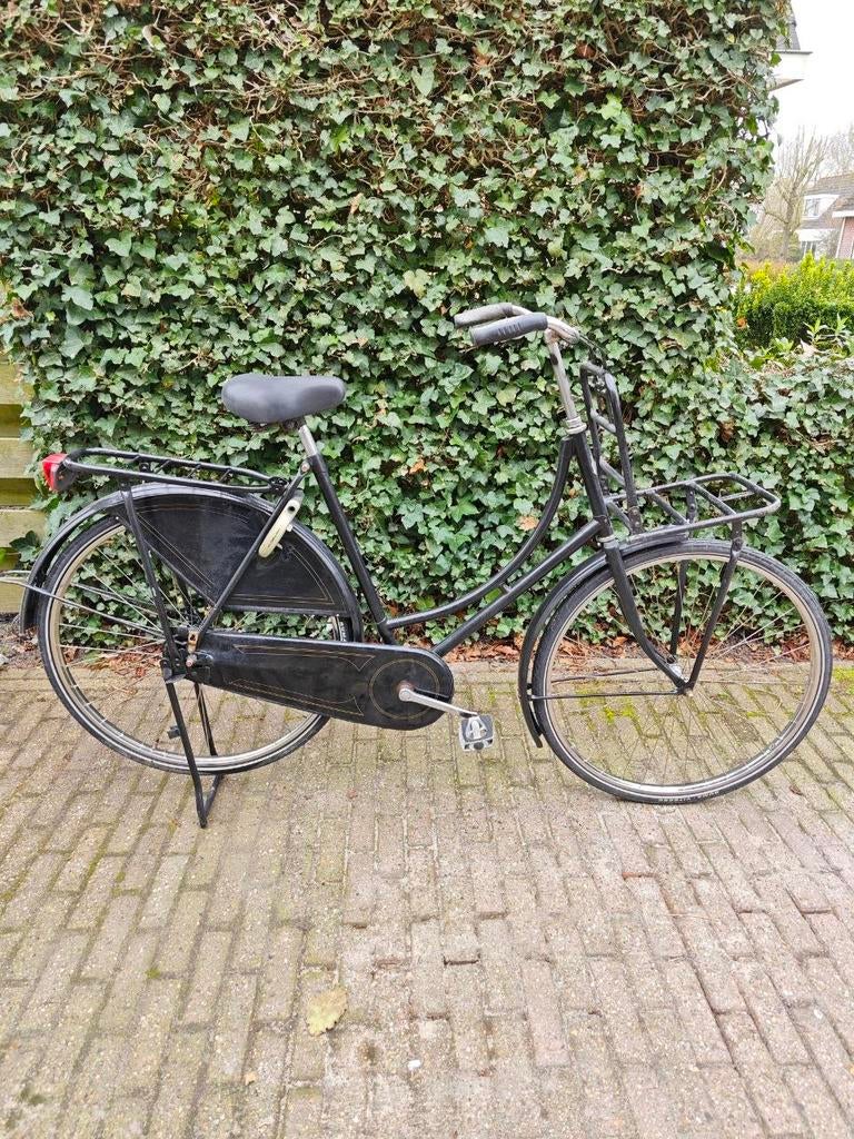 Gazelle omafiets met rek, Fietsen en Brommers, Fietsen | Dames | Omafietsen, Gebruikt, 56 cm of meer, Ophalen