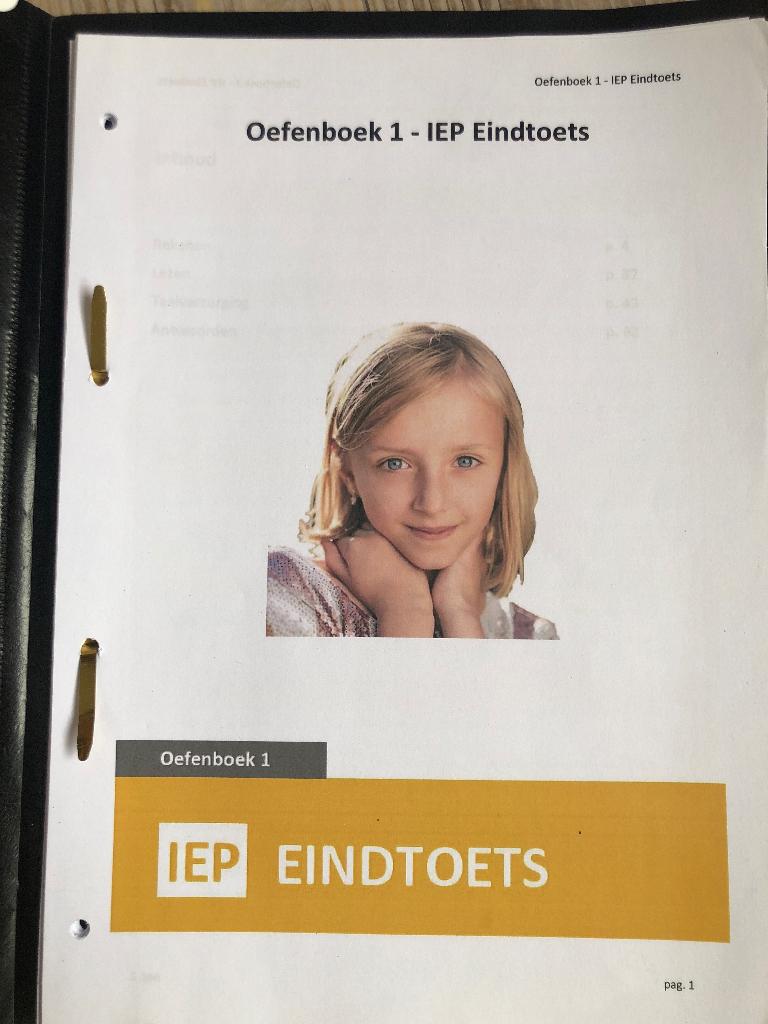 Oefenboek 1 IEP Eindtoets, Verzenden, Zo goed als nieuw