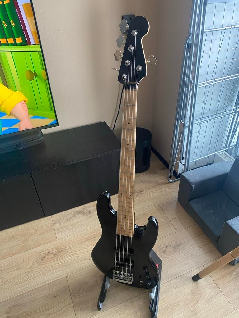 Franck Bellier 5-snarige handgebouwde basgitaar, Ophalen, Gebruikt, Elektrisch, 5-snarig