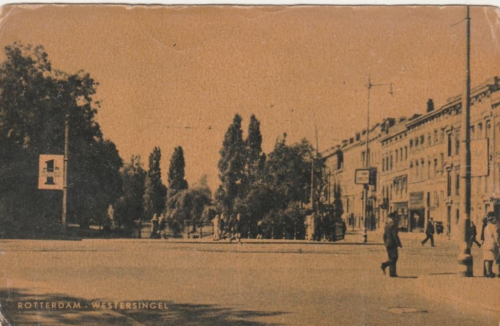 ROTTERDAM Westersingel, Verzenden, 1940 tot 1960, Ongelopen, Zuid-Holland