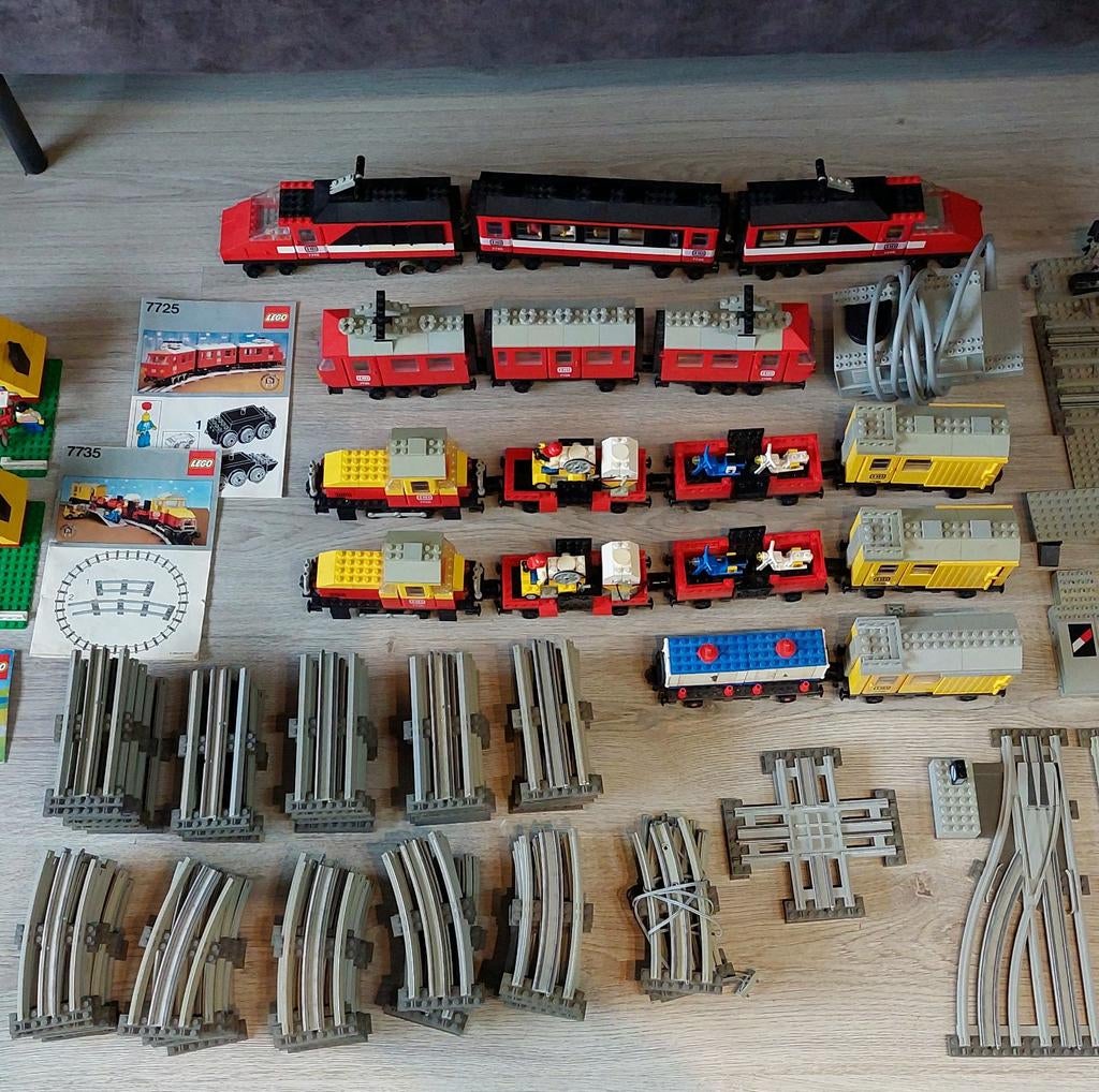 Lego trein 12v collectie: 7745, 7725, 7735 enz., Ophalen of Verzenden, Gebruikt