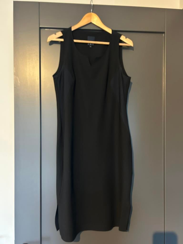 Mooie stevige travel stof jurk van Japan TKY te koop maat XL, Kleding | Dames, Verzenden, Zwart, Maat 46/48 (XL) of groter, Zo goed als nieuw