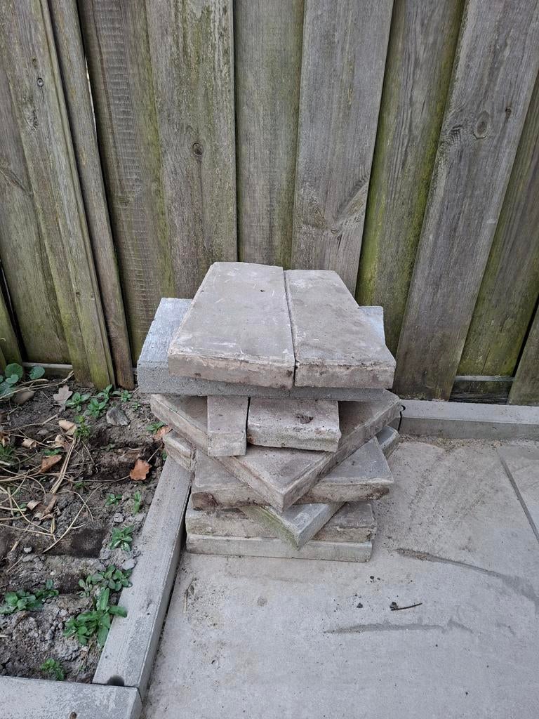 Restpartij tegels, Ophalen, Nieuw, Beton, Terrastegels