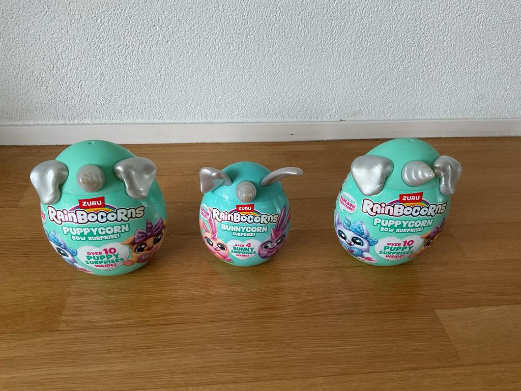 ZURU Rainbocorns Puppy/Bunnycorn Bow Surprise (3 stuks), Ophalen of Verzenden, Nieuw, Jongen of Meisje