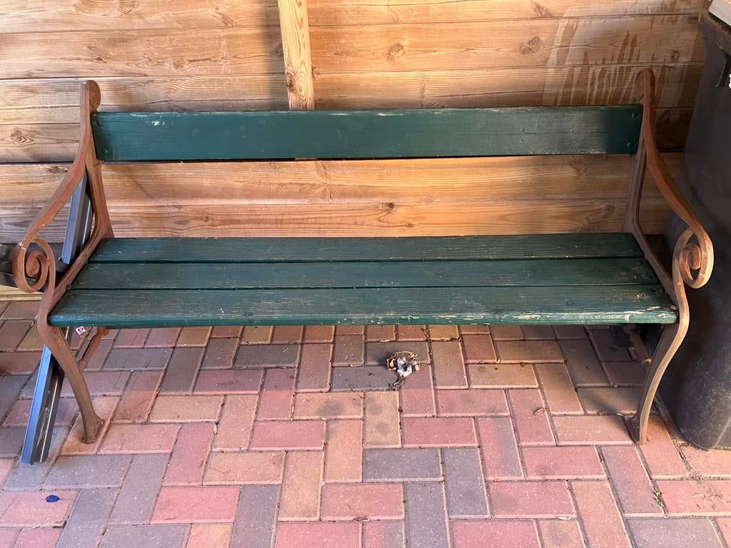 Gietijzeren tuinbank opknapper!, Ophalen, Gebruikt, Metaal