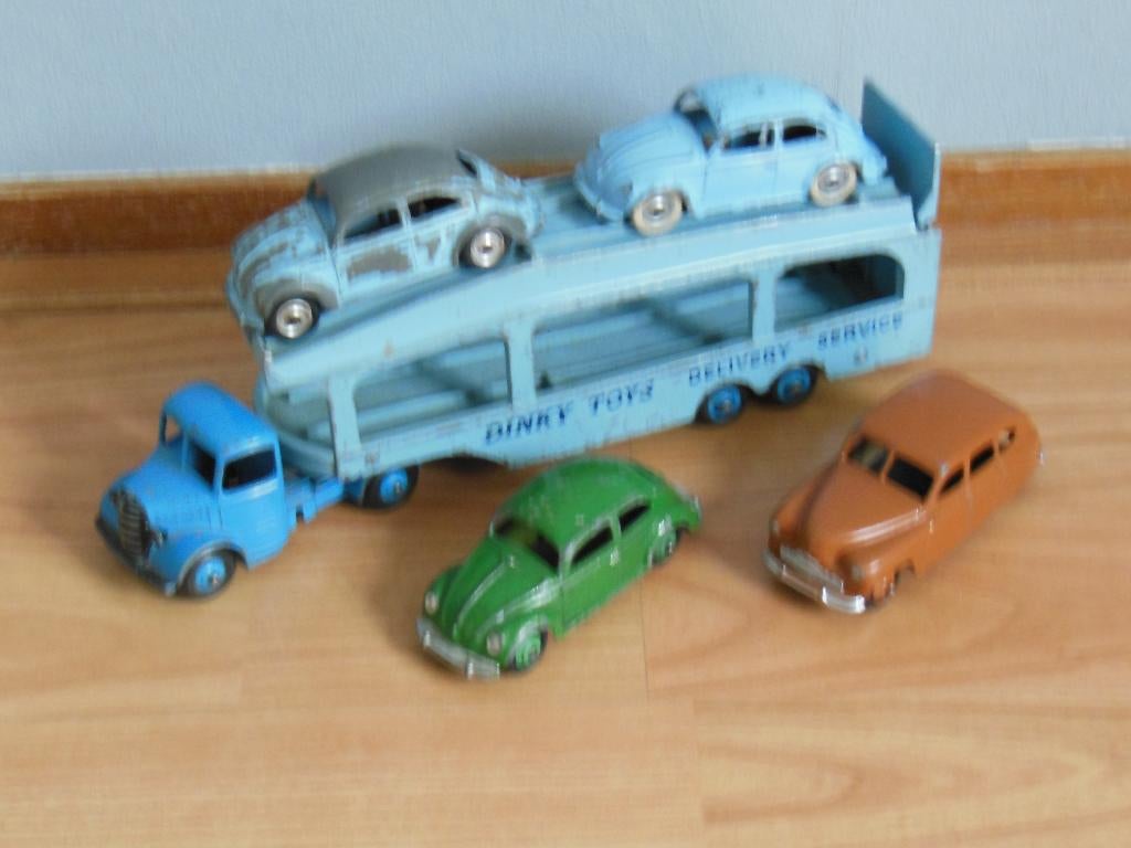 DINKY 982  Autotransport + 386 + 3 x 181 = 1:43, Ophalen of Verzenden, Gebruikt, Auto, Dinky Toys