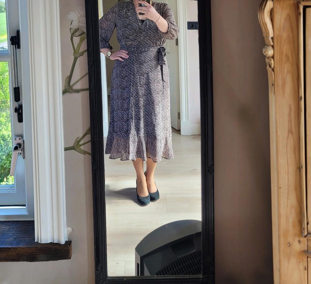 Prachtige leopard print jurk mt  xl xxl ladress la dress, Bruin, Verzenden, Maat 46/48 (XL) of groter, Zo goed als nieuw
