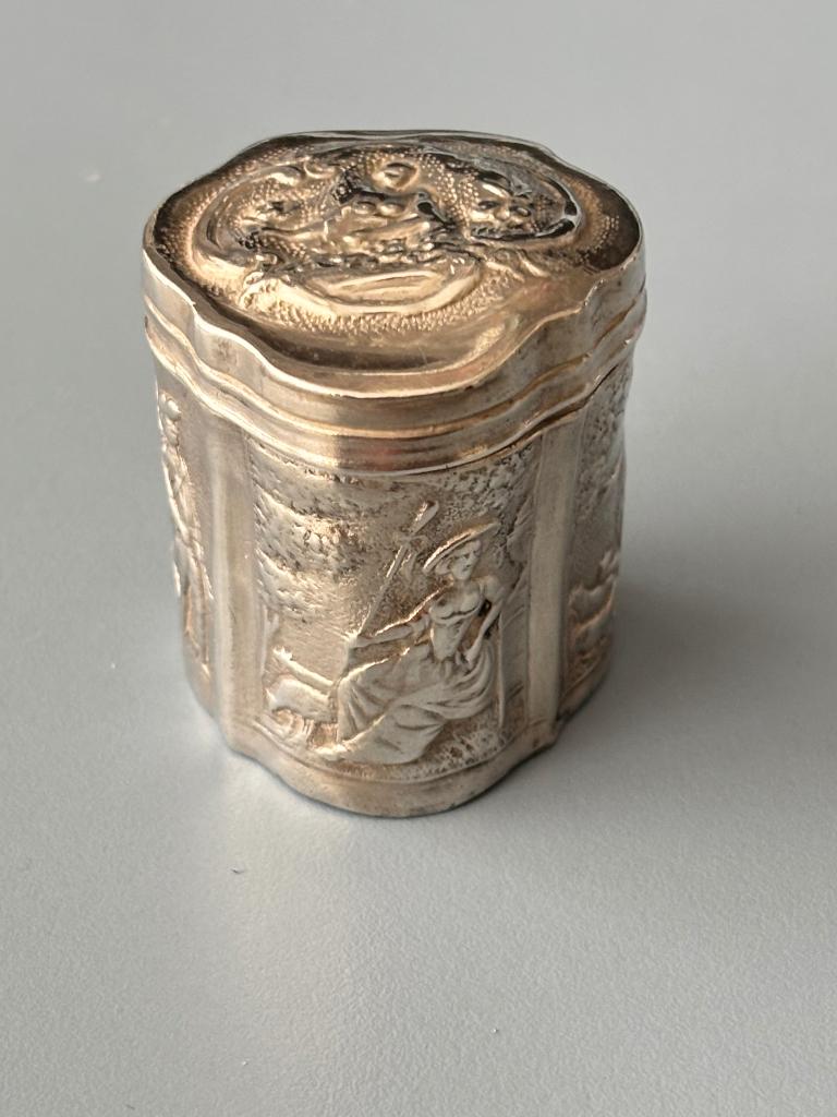 antiek zilveren loddereindoosje 1875, Antiek en Kunst, Ophalen of Verzenden, Zilver