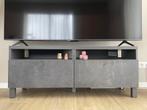 Ikea Besta TV-meubel - Grijs met lades, Ophalen, Overige materialen, 100 tot 150 cm, Zo goed als nieuw