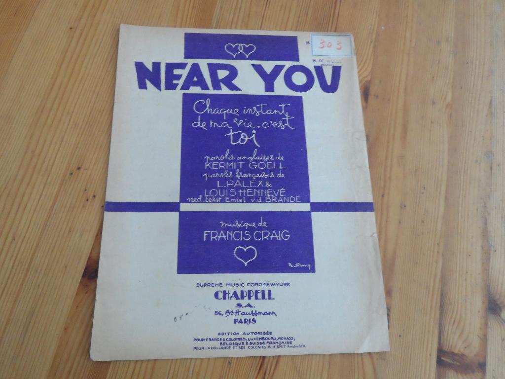 Near you - bij jouw - francis craig, Gebruikt, Gitaar, Ophalen of Verzenden, Artiest of Componist