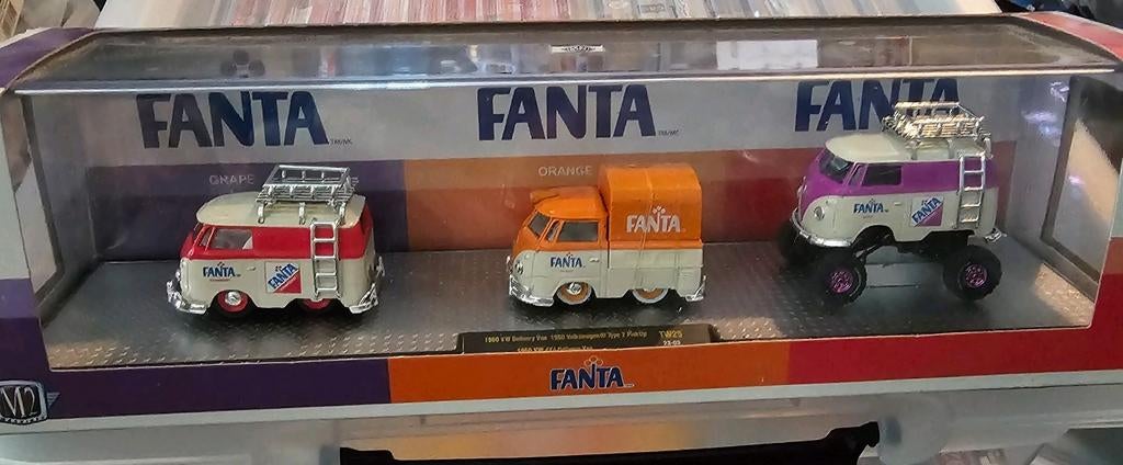 Fanta VW Busjes Set - M2 Machines, Nieuw, Long Beach, CA, USA, M2 Machines, Info@m2machines.com