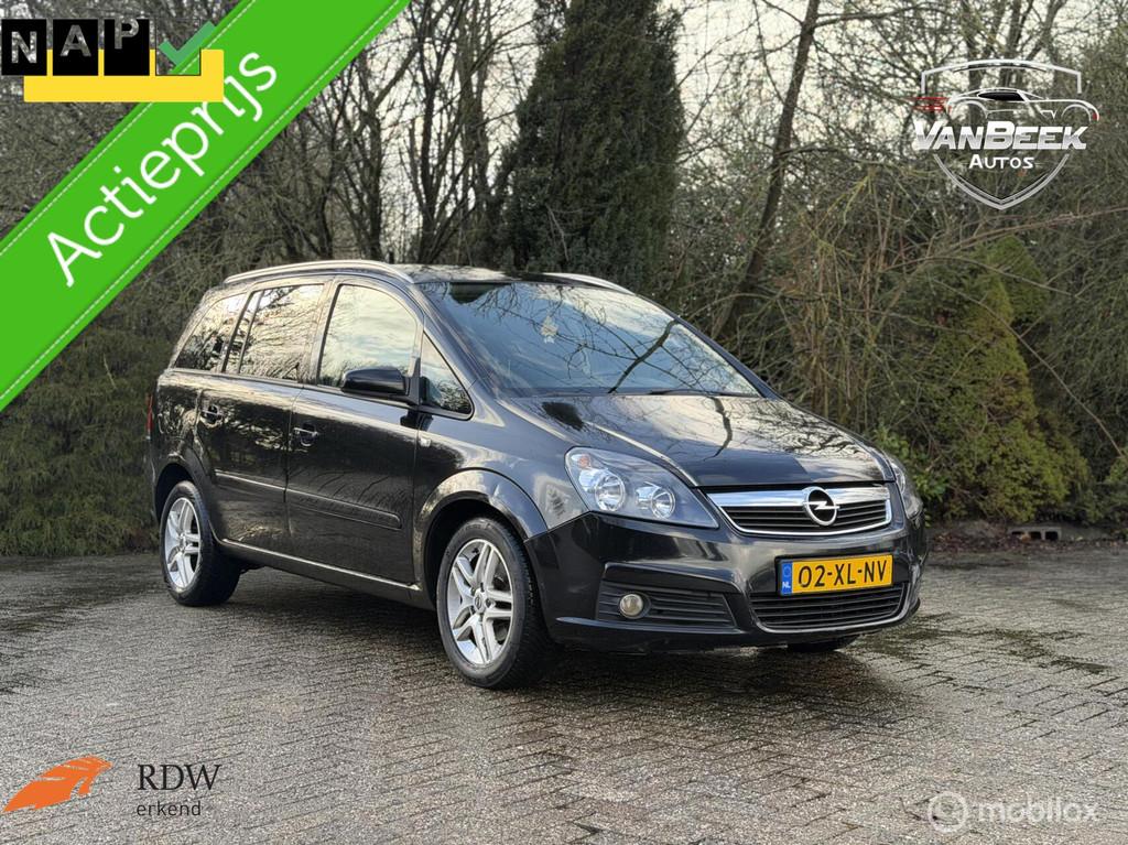 Opel Zafira 1.8 Executive Nwe Apk Nap 7 Persoons, Auto's, Opel, Gebruikt, 4 cilinders, Zwart, Origineel Nederlands