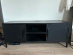 Zwart industrieel tv meubel (van Bommel), Ophalen, Gebruikt, 100 tot 150 cm, Minder dan 100 cm
