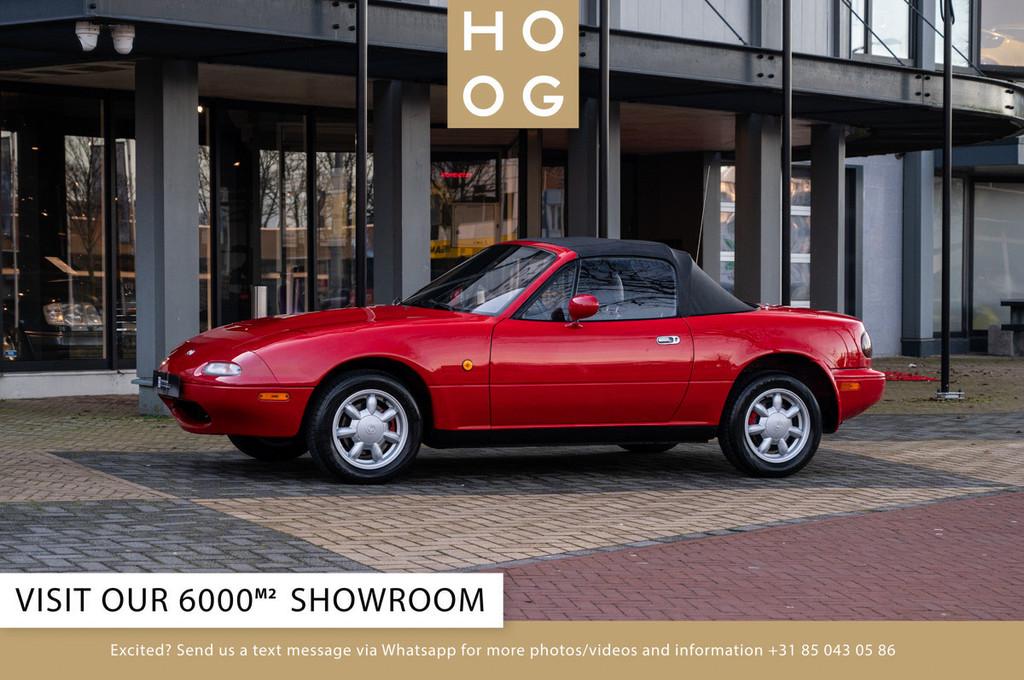 Mazda MX-5 1.6i (bj 1995), Auto's, Oldtimers, Stof, Zwart, Cabriolet, Origineel Nederlands