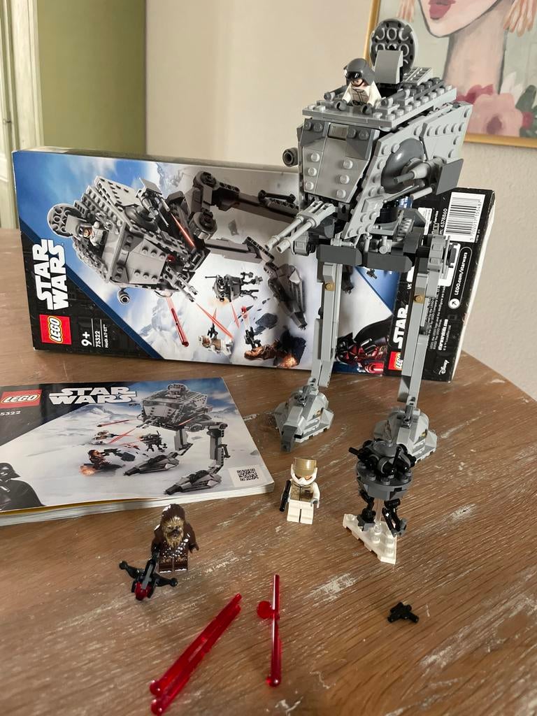 LEGO Star Wars Hoth AT-ST (75322) met minifiguren, Star Wars, Lego, Ophalen of Verzenden, Zo goed als nieuw