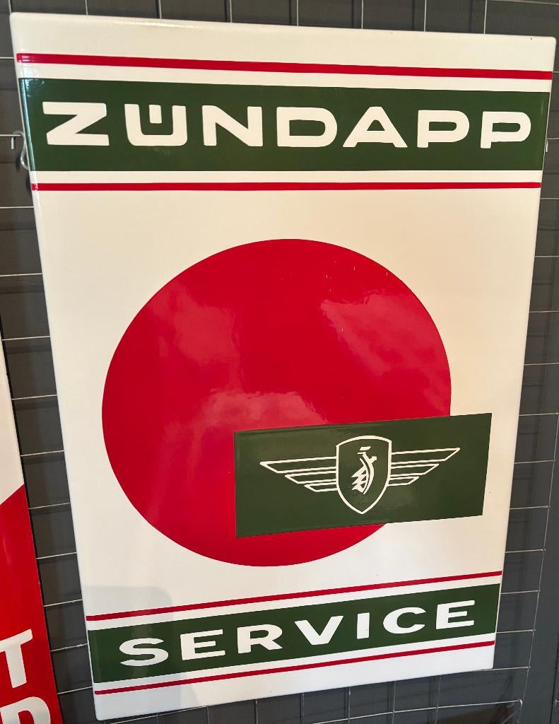 emaille reclamebord zundapp, Ophalen of Verzenden, Nieuw, Reclamebord
