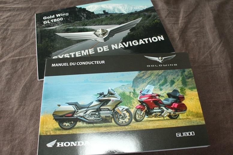 Honda GL1800 Goldwing 2017 manuel du conducteur, Motoren, Handleidingen en Instructieboekjes, Ophalen of Verzenden, Honda
