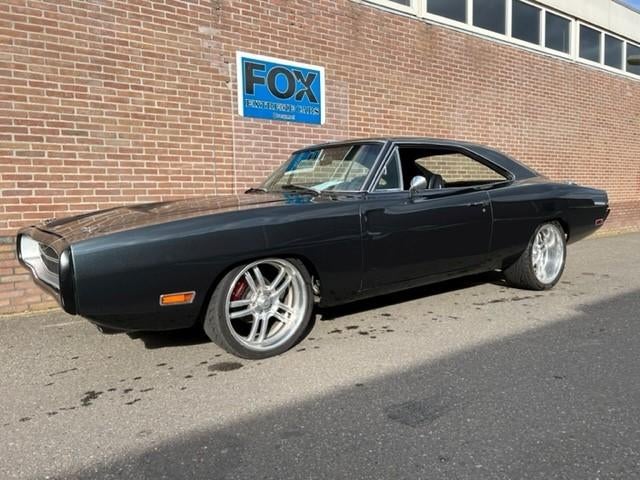 Dodge Charger 1970 AUT ,et 440 motor met 500 pk, Auto's, Oldtimers, Automaat, Achterwielaandrijving, Zwart, Zwart
