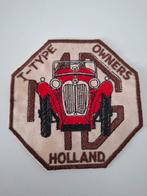 Geborduurd embleem MG T-TYPE Ownersclub Holland, Ophalen of Verzenden, Auto's