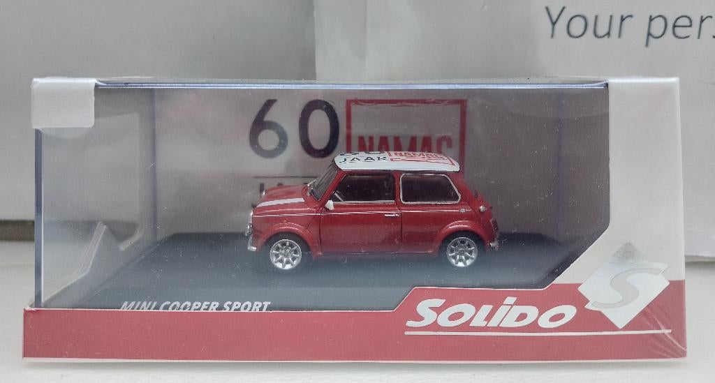 Solido 1:43 Mini Cooper Sport 1997 60 jaar Namac nieuw, Ophalen of Verzenden, Nieuw, Auto, Solido