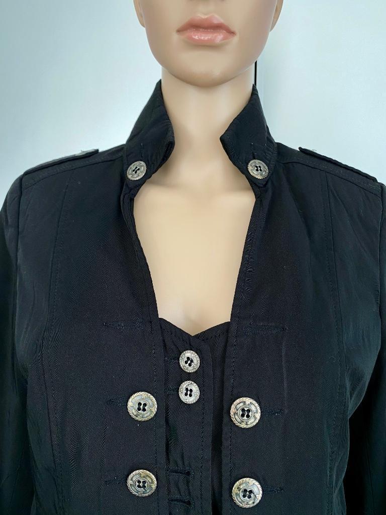 G638 Laura di Sarpi mt. 38=M Napoleon jasje blazer colbert, Maat 38/40 (M), Zwart, Ophalen of Verzenden, Zo goed als nieuw