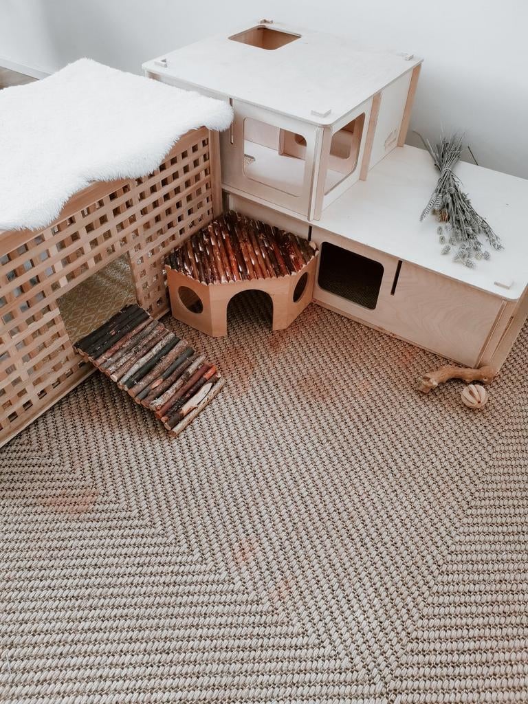 Konijnen Labyrinth en Ikea hol hok. Konijnen huis, Ophalen, Hok