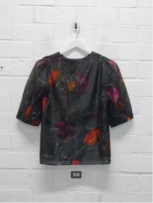 Ted Baker - Prachtige chiffon blouse maat 0/34 - Nieuw €145, Kleding | Dames, Zwart, Nieuw, Ophalen of Verzenden, X