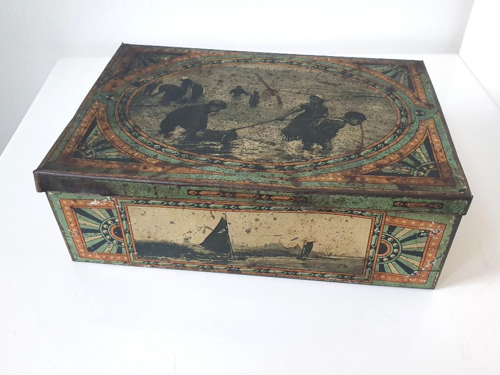 Prachtig antiek sigarenblik van Claro, Verzamelen, Blikken, Ophalen of Verzenden, Gebruikt, Overige, Overige merken