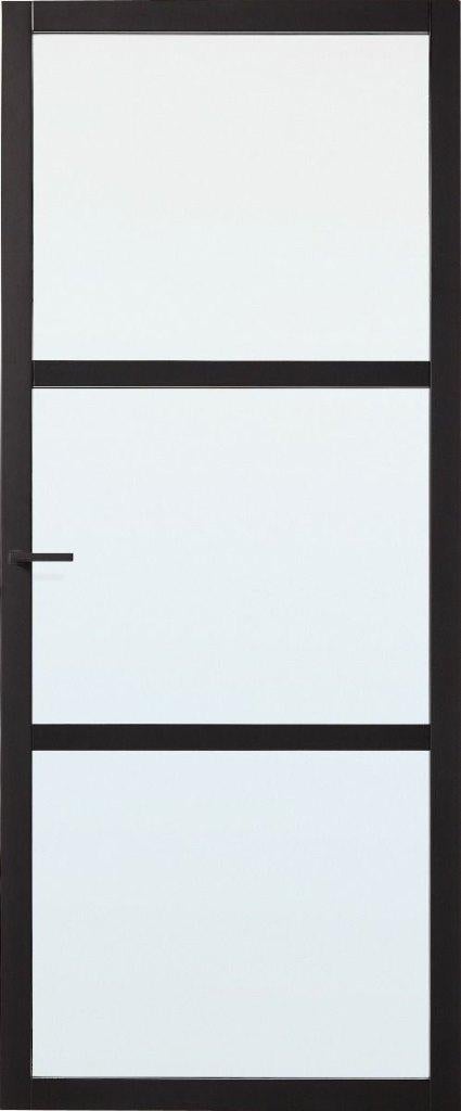 Skantrae SSL 4023 binnendeur 88x231,5cm incl. blank glas, Ophalen, 80 tot 100 cm, 215 cm of meer, Binnendeur