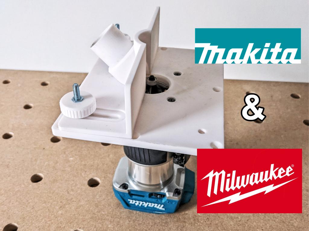 Makita / Milwaukee freestoel tafelplaat met geleider, Ophalen of Verzenden