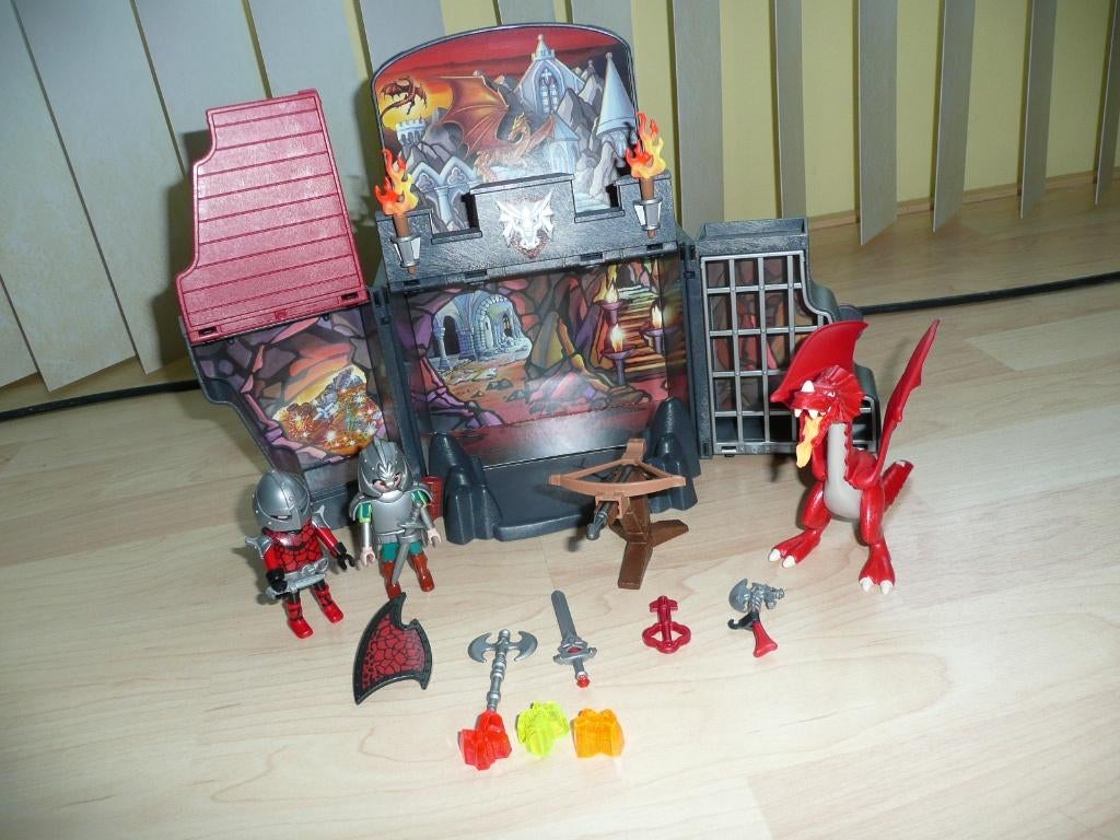 Playmobil speel box drakenridders, Kinderen en Baby's, Speelgoed | Playmobil, Ophalen of Verzenden, Zo goed als nieuw, Complete set