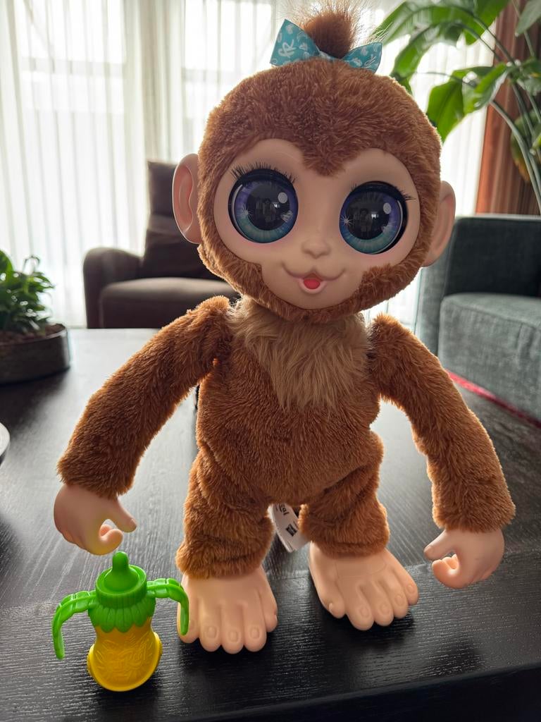 FurReal Friends aapje met geluid en beweging, Overige merken, Met geluid, Ophalen of Verzenden, Zo goed als nieuw