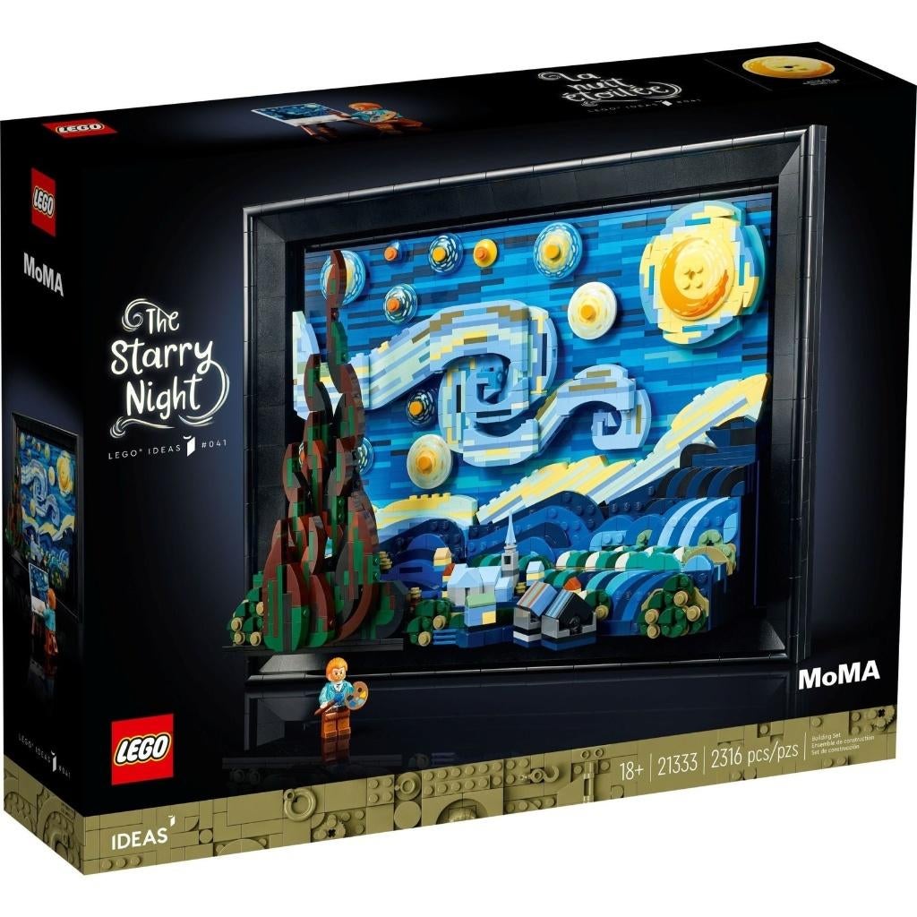 lego ideas vincent van gogh sterrennacht 21333, Nieuw, Ophalen of Verzenden, Ideas, Complete set