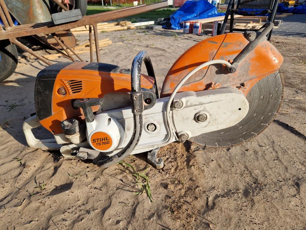Stihl ts700 bandenzaag, Doe-het-zelf en Verbouw, Gereedschap | Zaagmachines, Ophalen of Verzenden, 1200 watt of meer, Stihl, 70 mm of meer