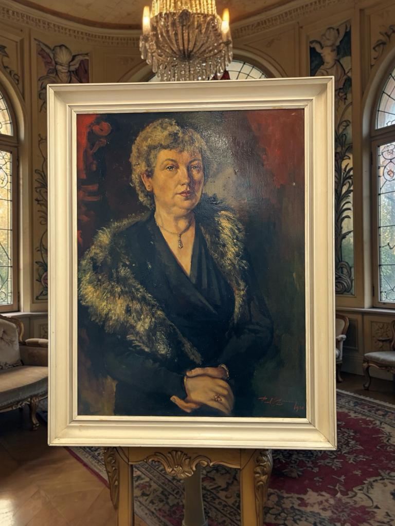 Paul E Daenen (1924-1995) - Portret van Maastrichtse Madame, Antiek en Kunst, Kunst | Schilderijen | Klassiek, Ophalen