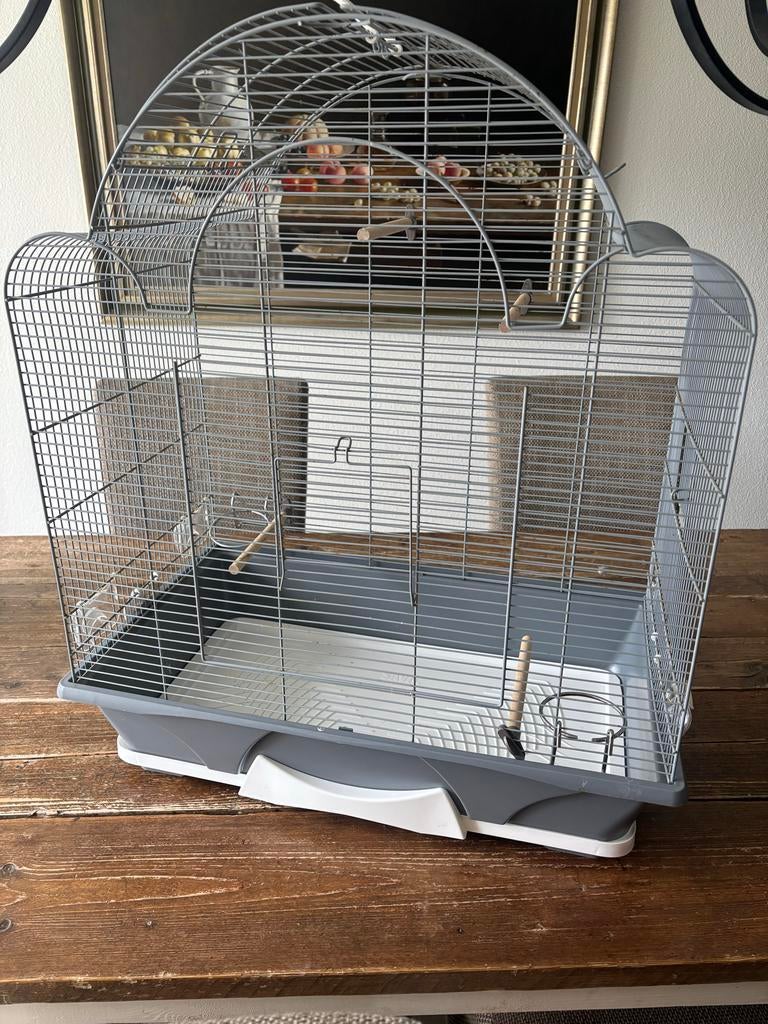 Vogelkooi gebruikt, Dieren en Toebehoren, Vogels | Hokken en Kooien, Ophalen, Gebruikt, Metaal, Vogelkooi