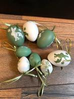 Kunststof paashangers | paaseieren | groen/wit, Ophalen of Verzenden, Zo goed als nieuw
