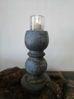 Verweerde houten kandelaar, Ophalen of Verzenden, Minder dan 50 cm