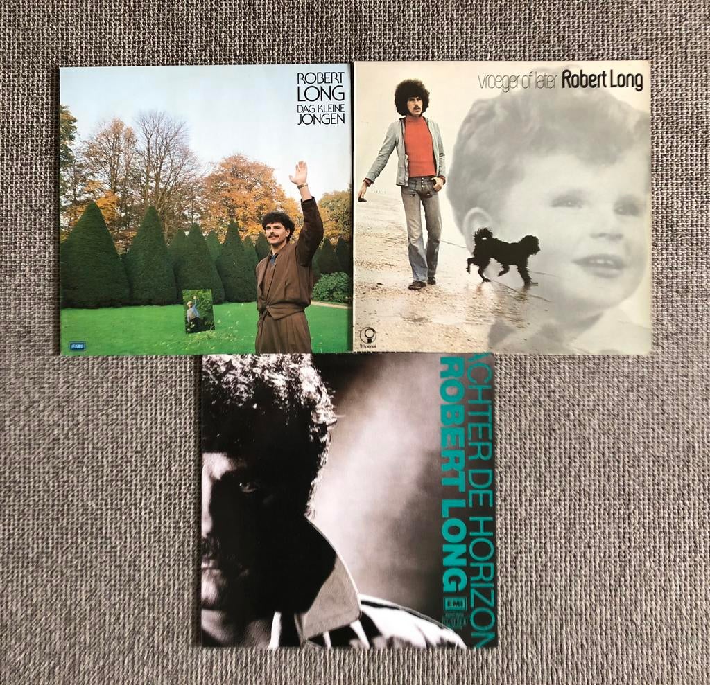 Robert Long 3 lp’s, Ophalen, Zo goed als nieuw, Overige formaten, Levenslied of Smartlap