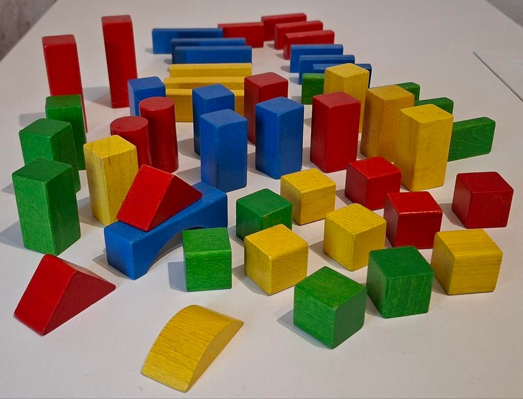 Vintage Houten blokken van Heros, Ophalen of Verzenden, Gebruikt, Overige typen