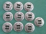 9948. Metalen concho’s. 10 stuks, diameter 34 mm., Ophalen of Verzenden, Nieuw, Overige typen